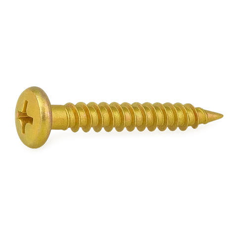 Саморез оконный 4,1х40 мм острый желтый цинк